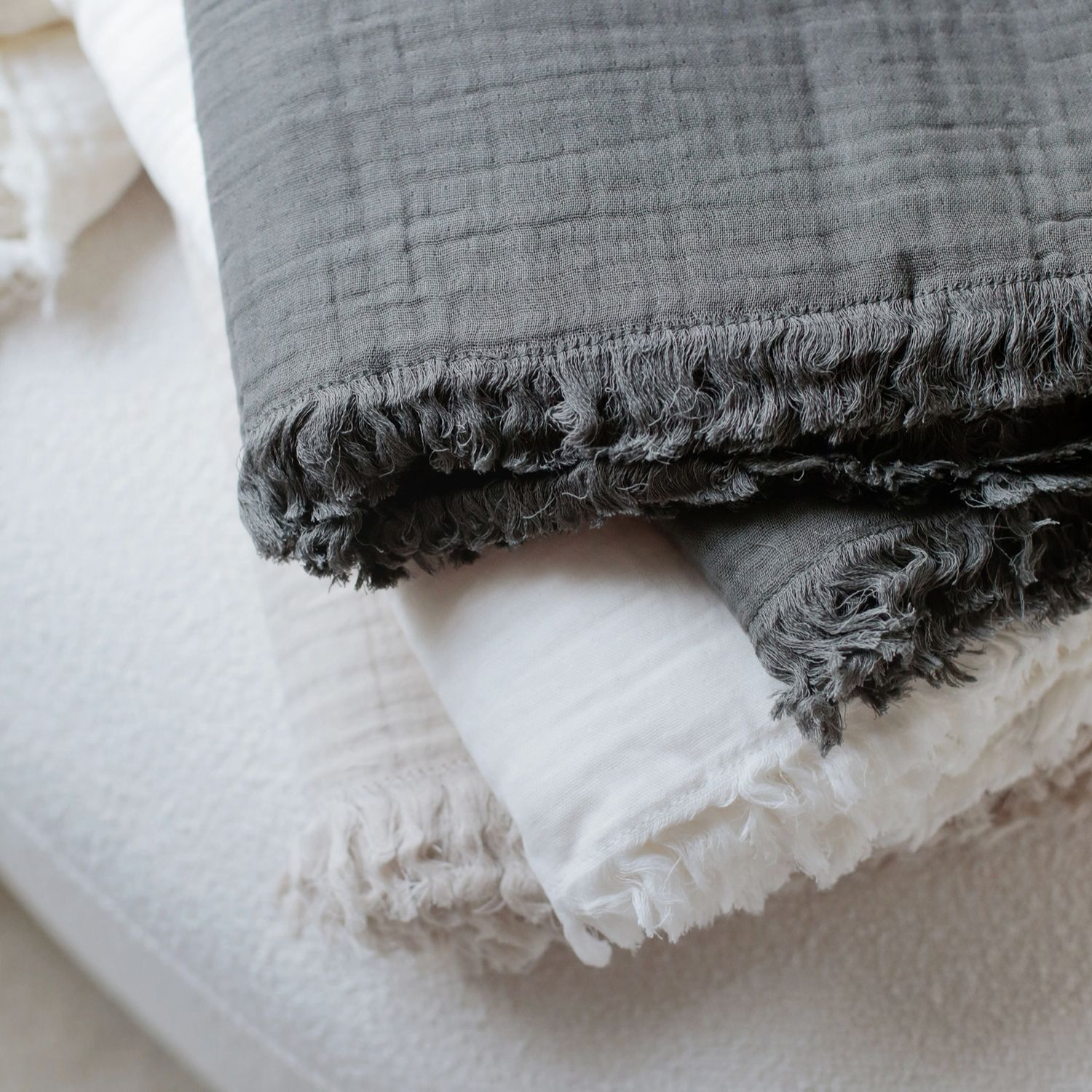 Gauze Throw | Grey