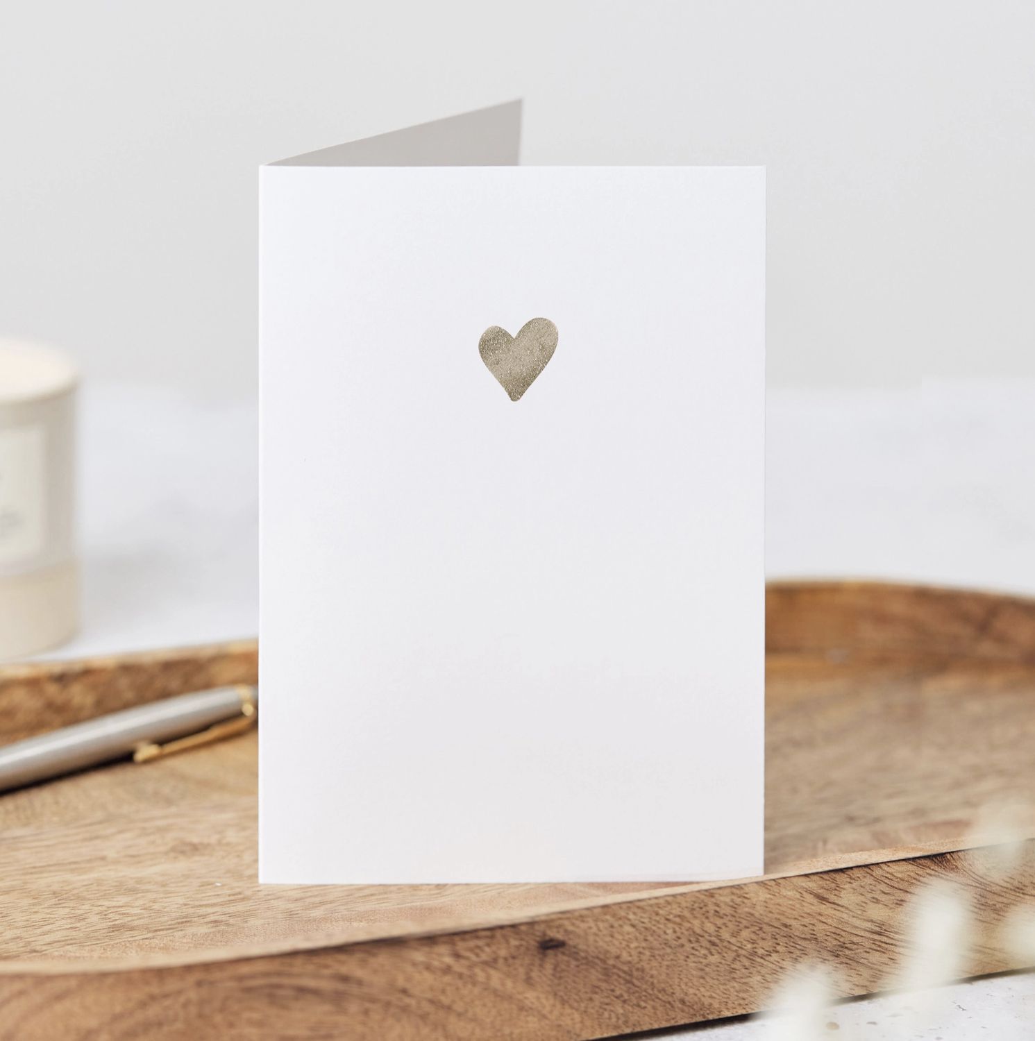 Glittered Heart Greeting Card Glittered Heart Greeting Card