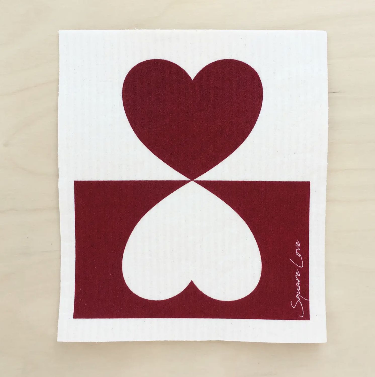 Hearts Swedish Dishcloth