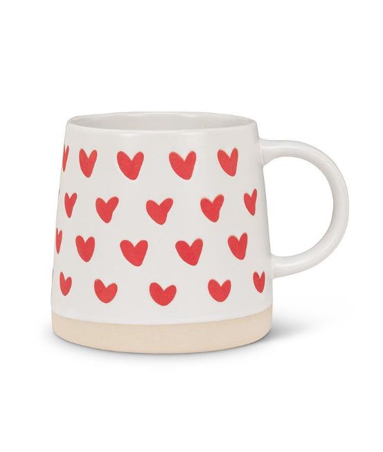 White Mug with Hearts