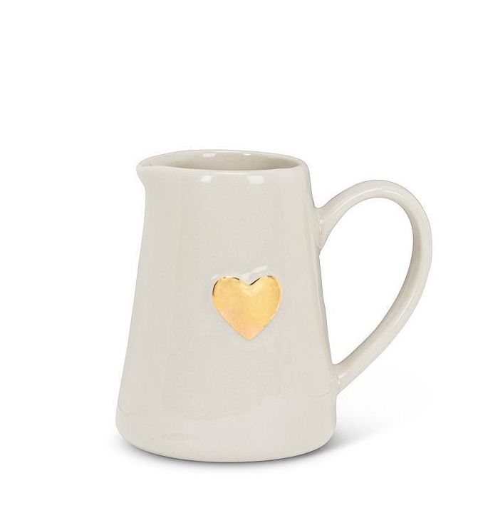 Mini Gold Heart Jug | 5oz Mini Gold Heart Jug | 5oz