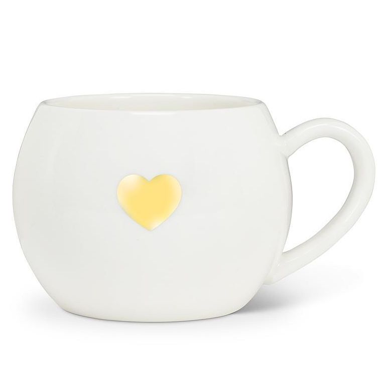 Gold Heart Ball Mug | 16oz