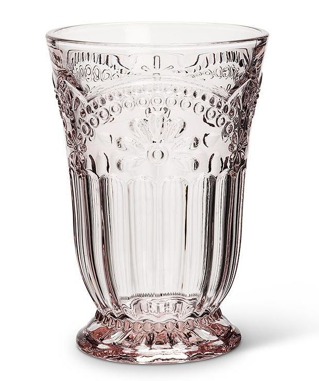 Pink Flower Highball Glass | 10oz