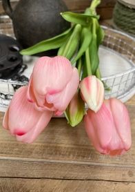 Real Touch Tulip Bundle | Pink 18"