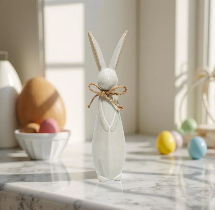 Porcelain Rabbit with Bow
