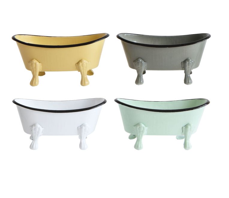 Metal Bathtub Soap Dish | 4 Colours