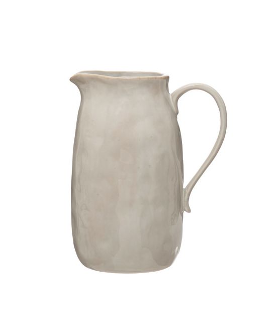 Small Stoneware Pitcher | White