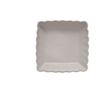 Scalloped Stoneware Dishes | White, Size: X-Small