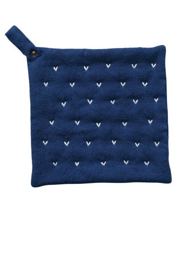 Hand Embroidered Cotton Pot Holder | 2 Colours