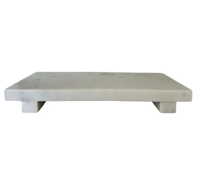 Trivet Riser Marble | White