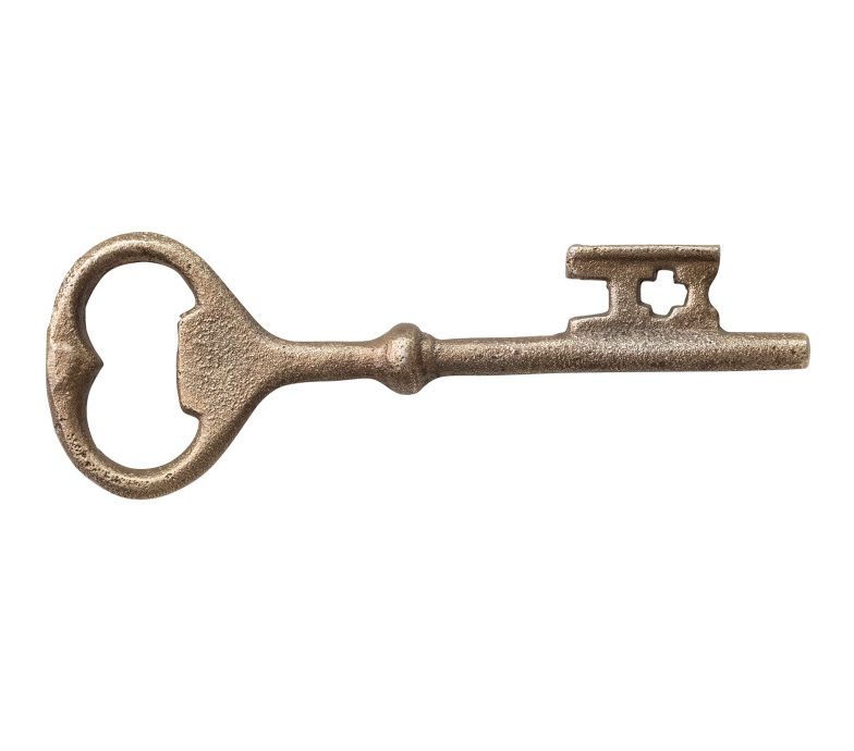 Cast Iron Key Bottle Opener | Antique Brass