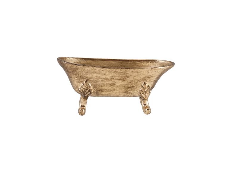 Decorative Bathtub Dish | Antique Gold