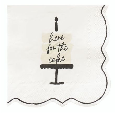 Here for the Cake | Cocktail Napkins