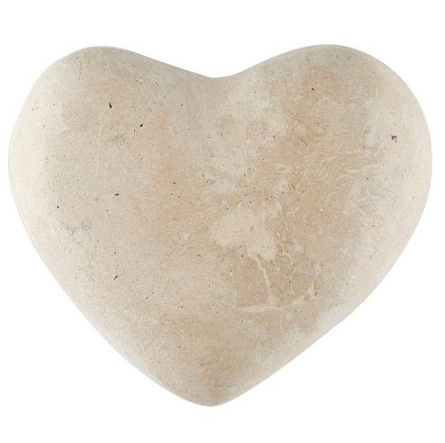 Natural Paper Mache Heart | Small