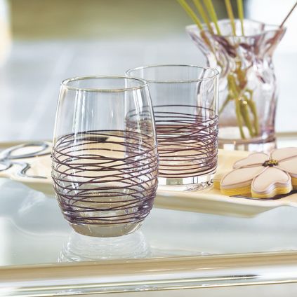 Spun Wine Glass | Aubergine