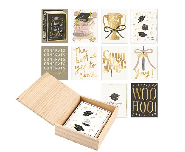 Graduation Card Set | Wood Box