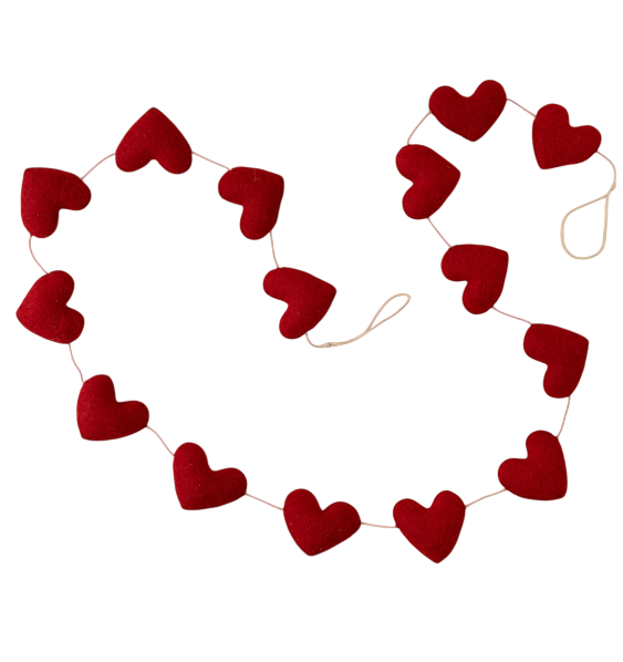 Heart Felt Garland | Red