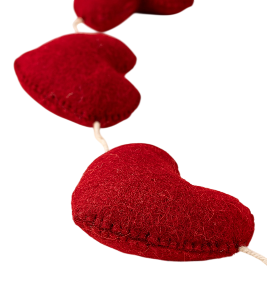 Heart Felt Garland | Red
