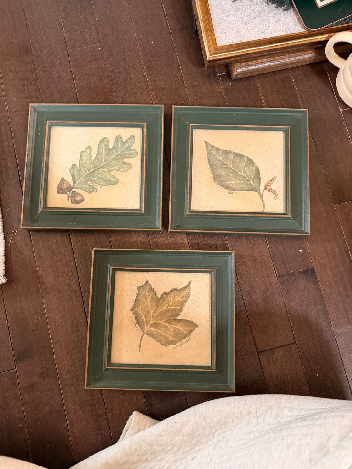 Green Leaf Trio Art