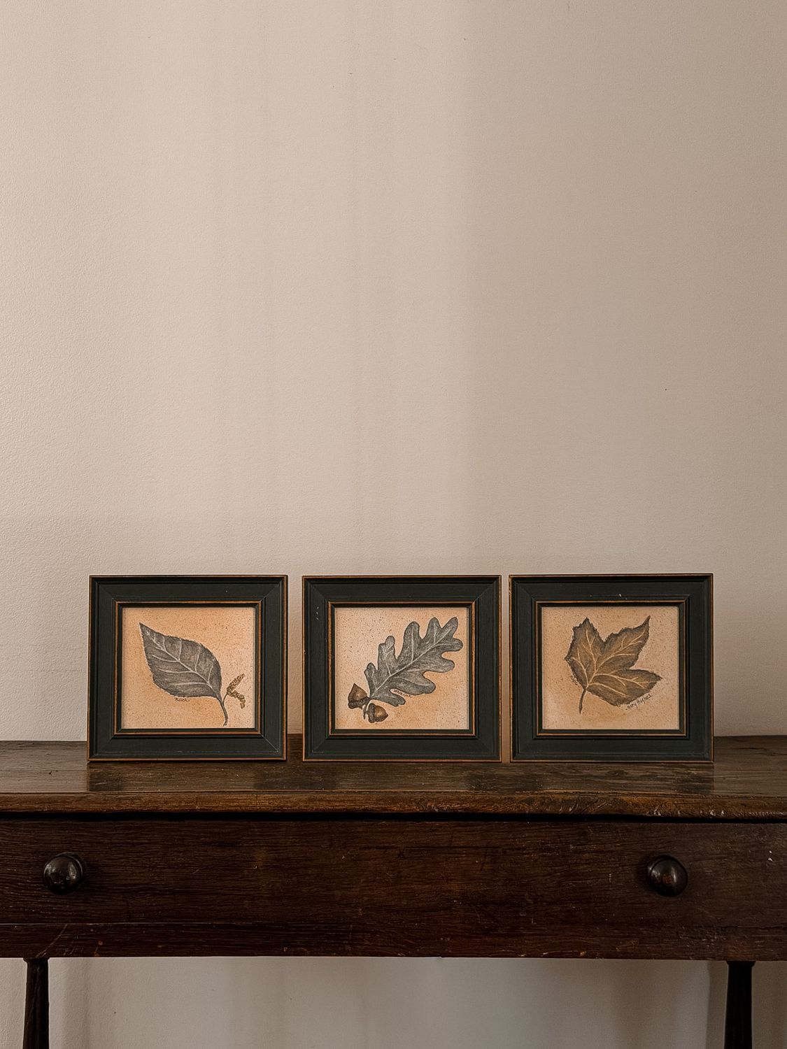 Green Leaf Trio Art