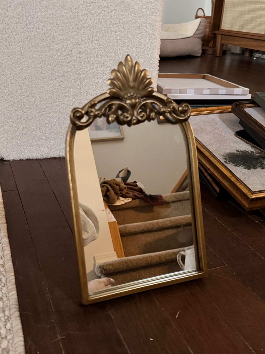 Small Gold Mirror