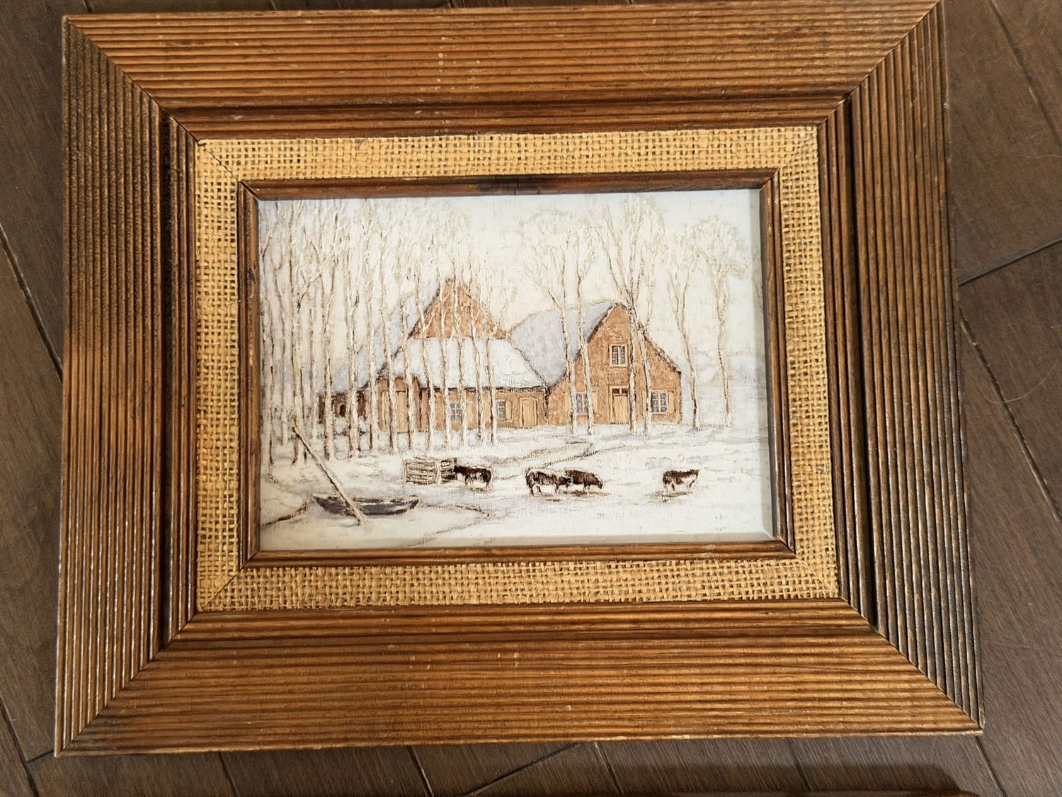 Duo Winter Scene Art Print