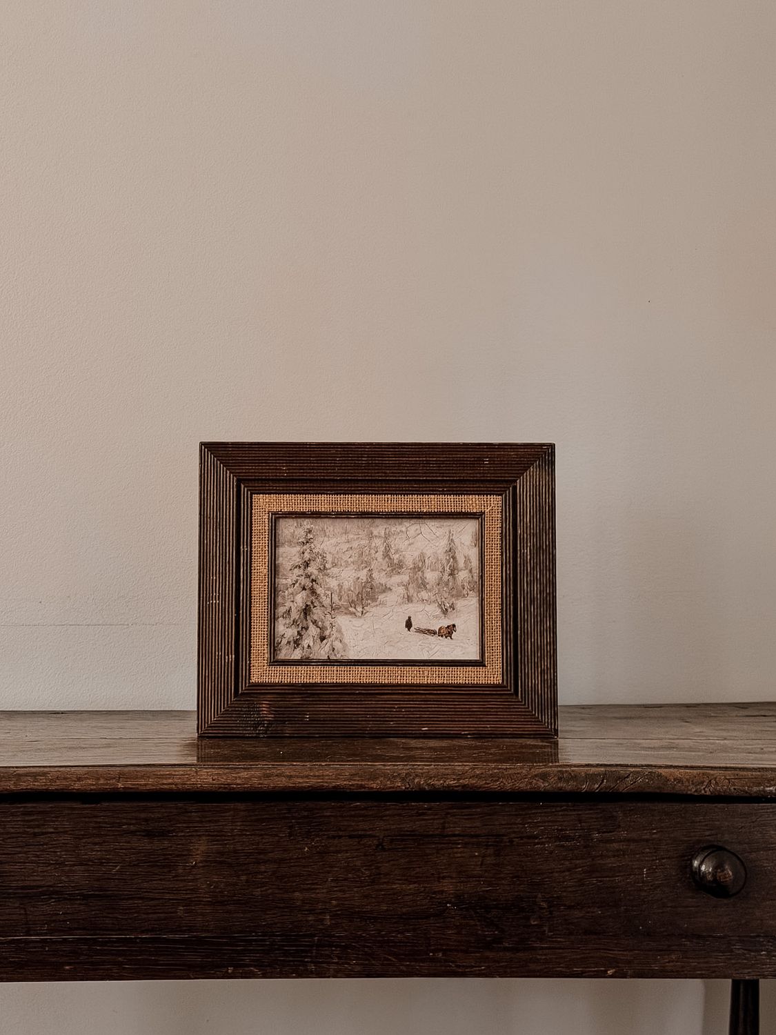 Duo Winter Scene Art Print
