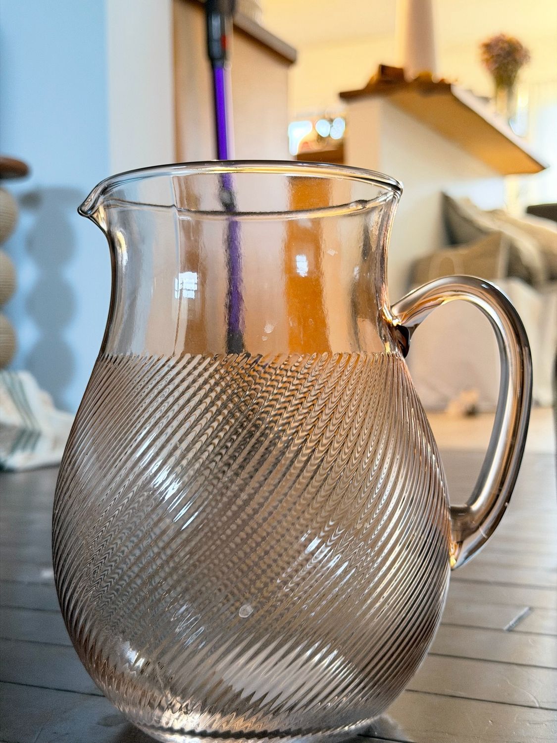 Rose Coloured Pitcher