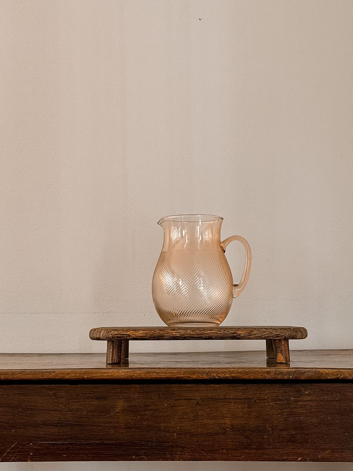 Rose Coloured Pitcher