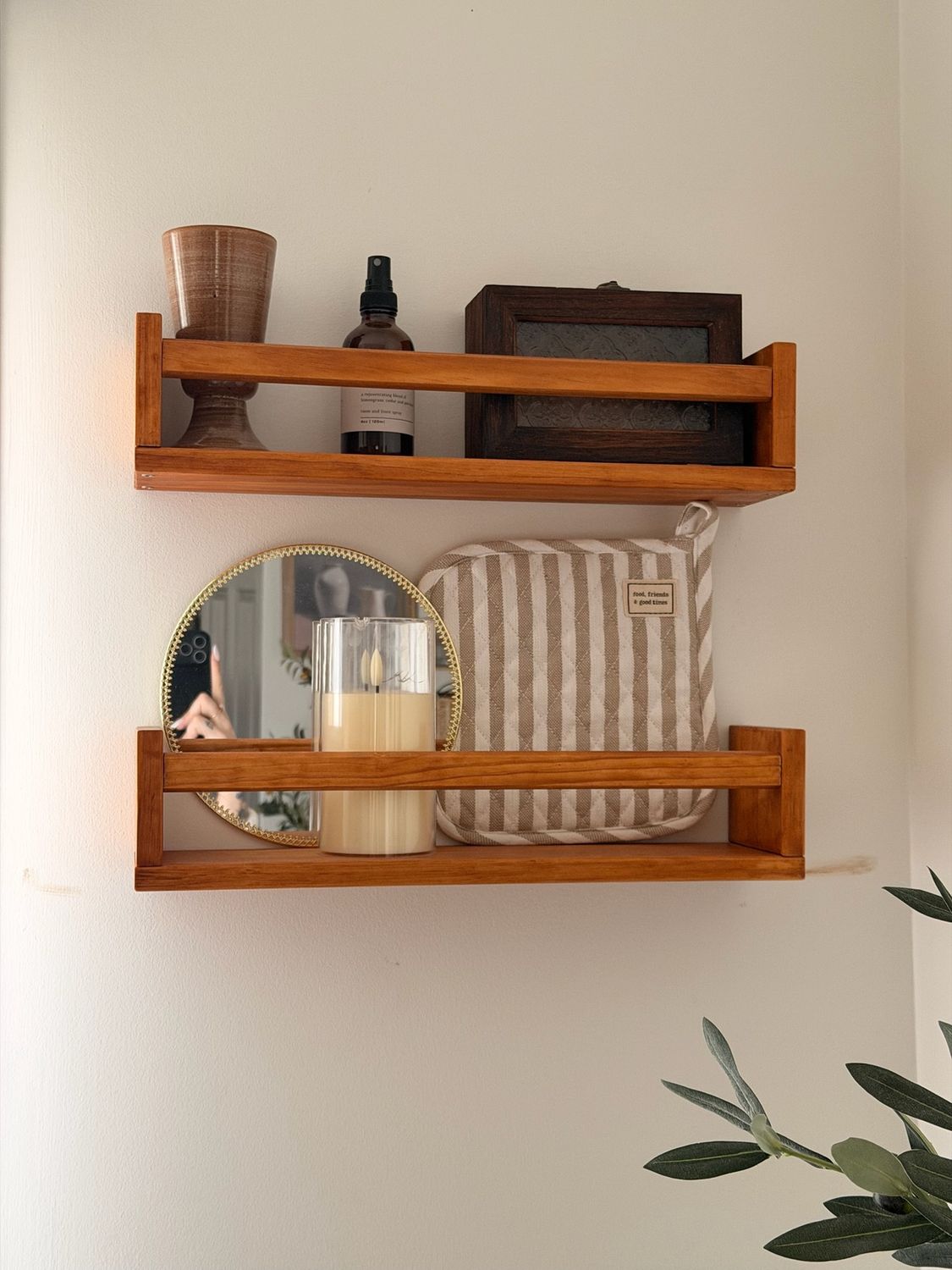 Brown Shelves