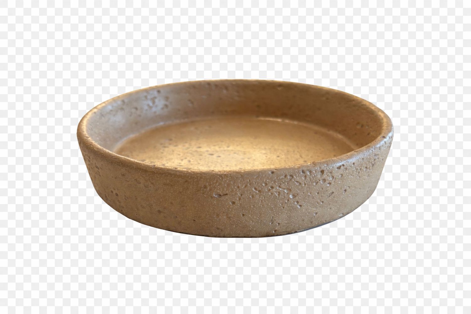 Round Cement Travertine Tray