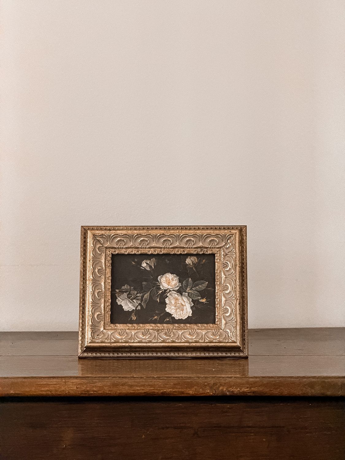 Framed Dark Roses