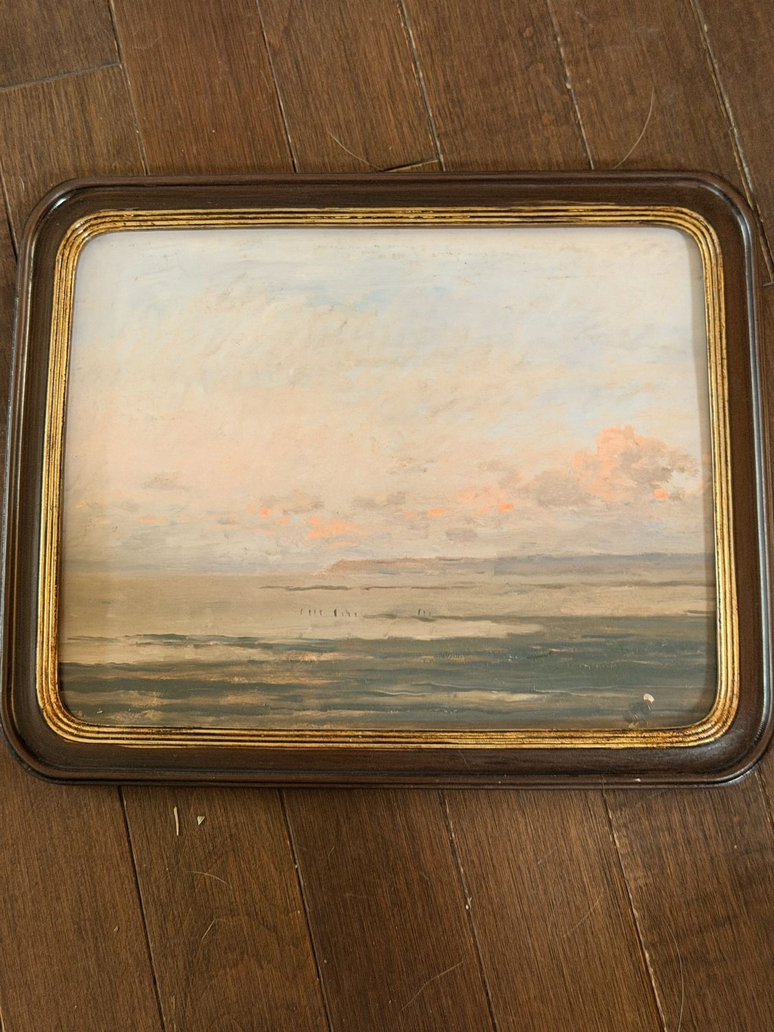 Gold &amp; Wood Coaster