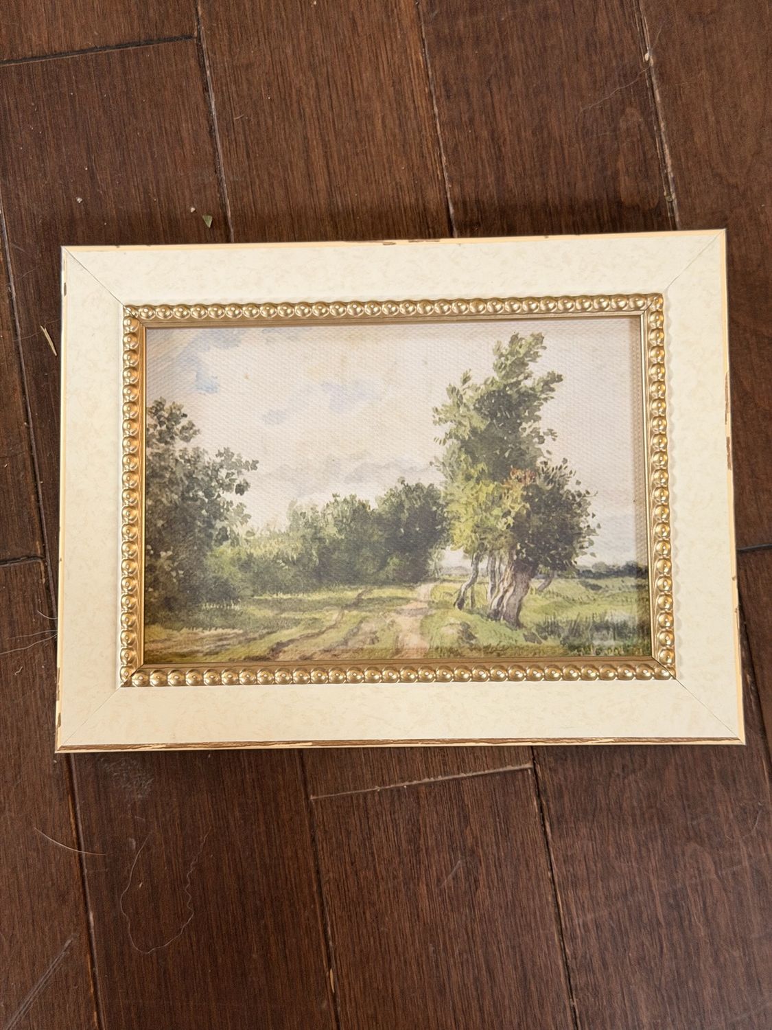 Small White Country Road Art