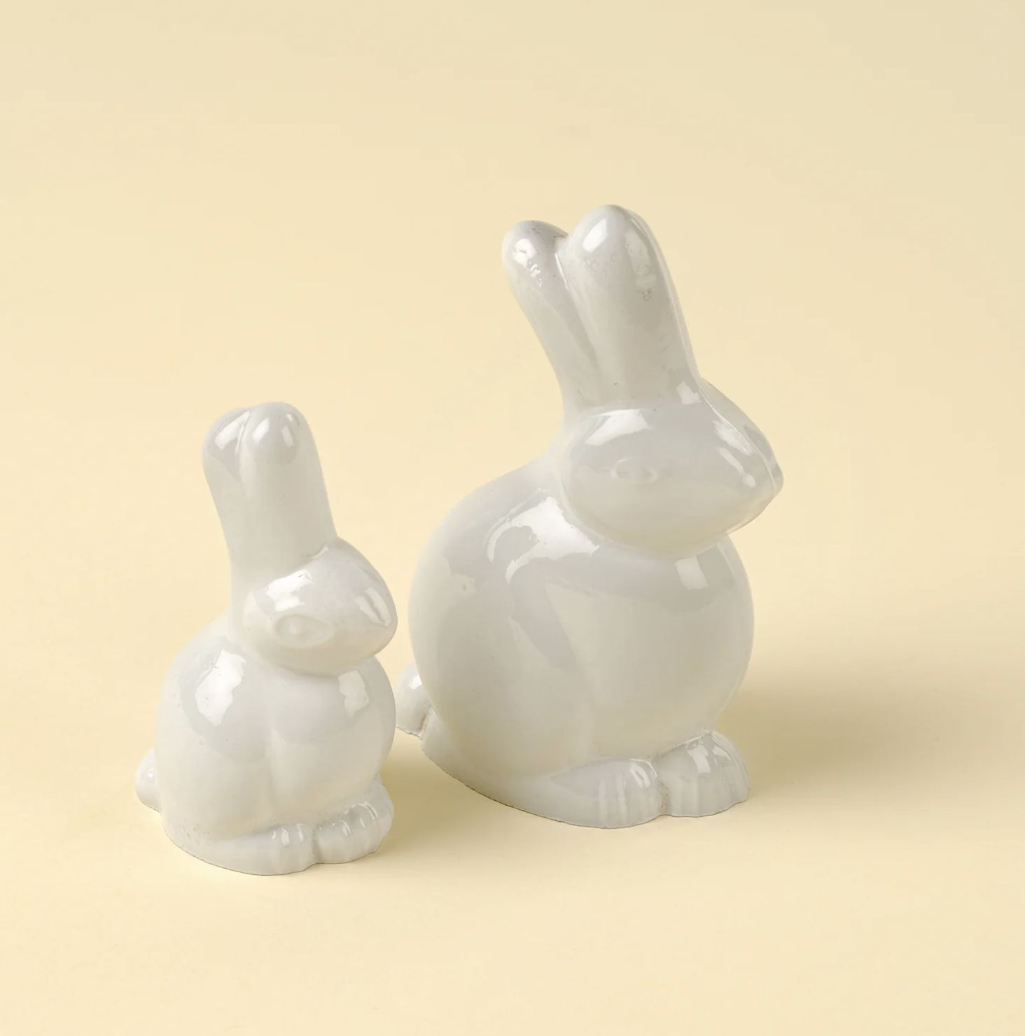 Glass White Bunny | Large