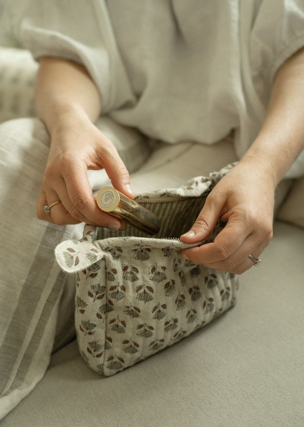 Kalyani Block Print Pouch