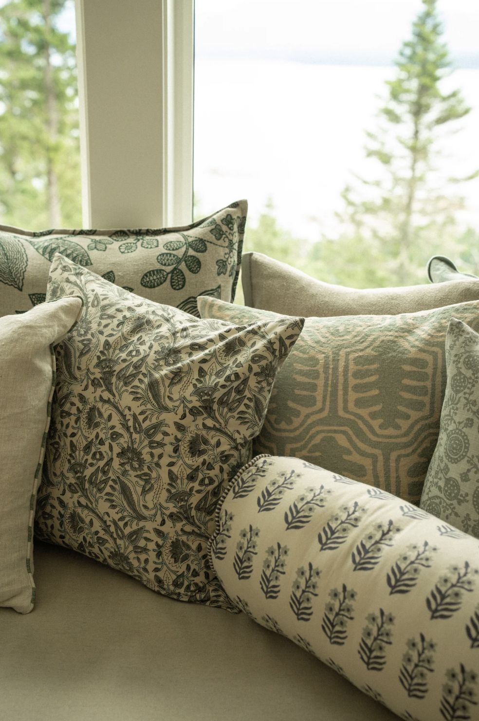 Isha Block Print Pillow