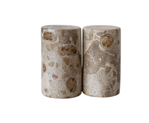Salt &amp; Pepper Shakers Marble | Set of 2