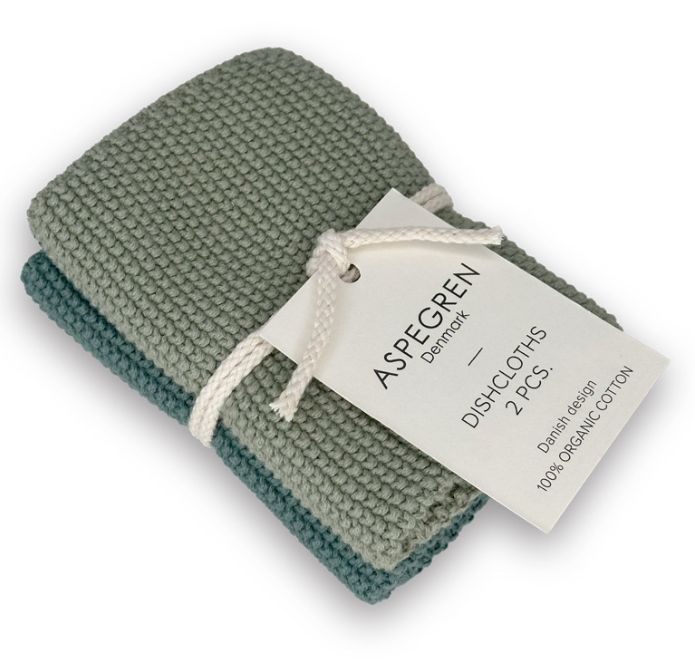 Aspegren Knitted Dishcloth | Mint