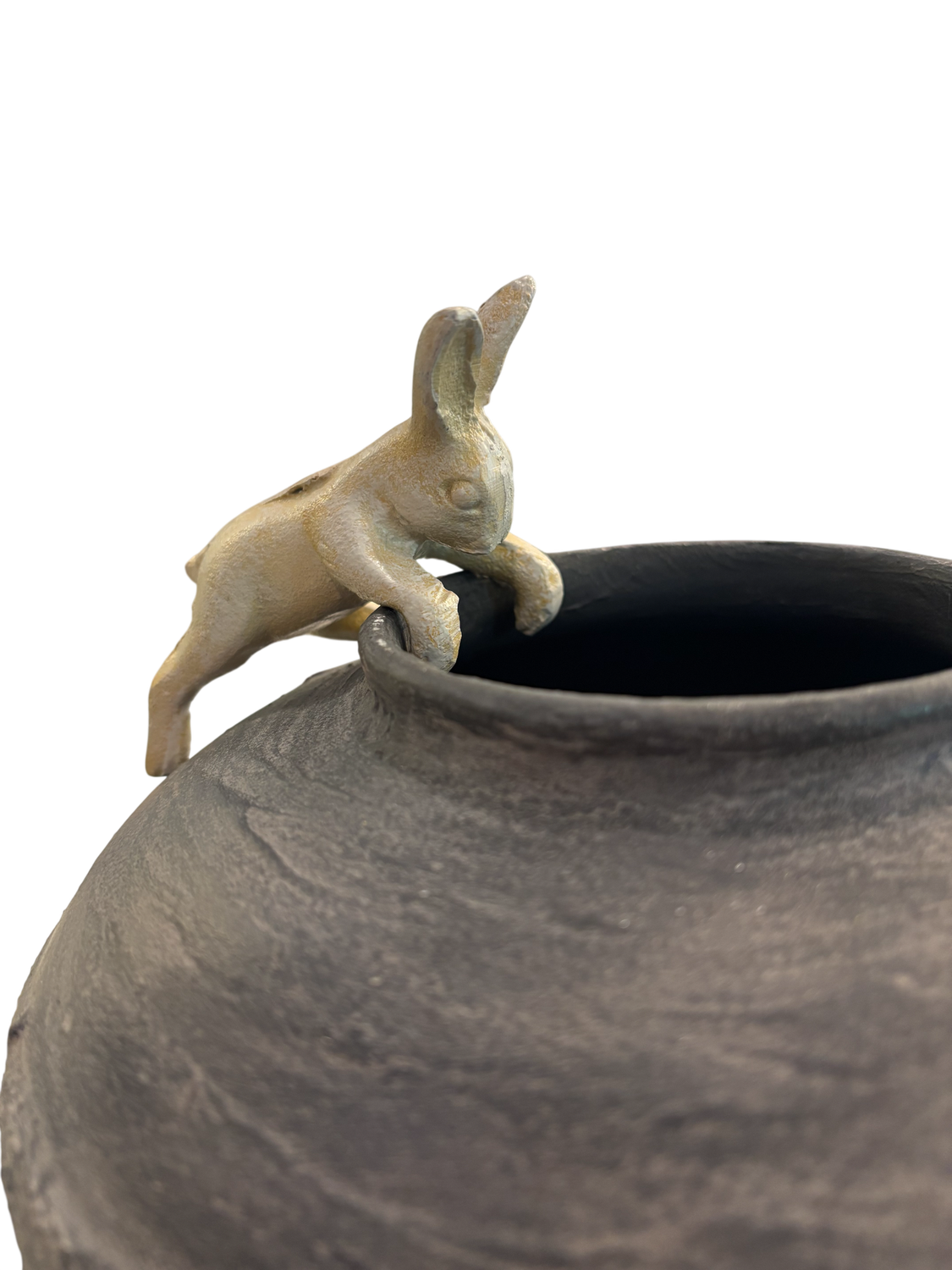 climbing bunny pot hanger