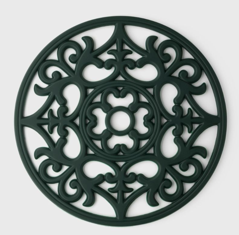 Vintage Silicone Trivet | Green
