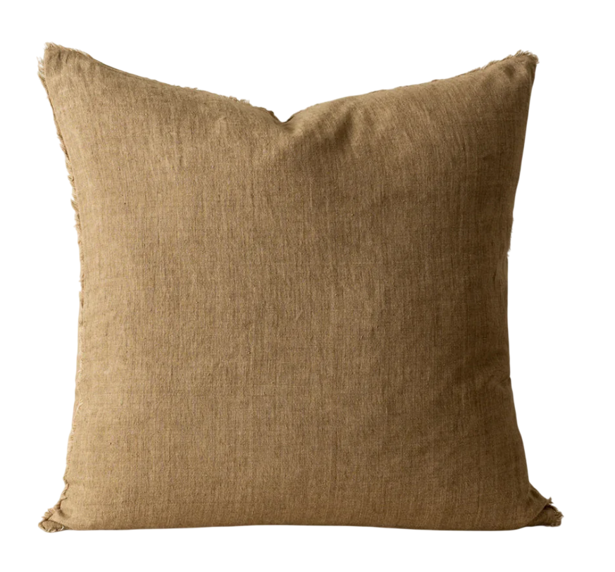 Lina Linen Pillow | Hazelnut 20x20