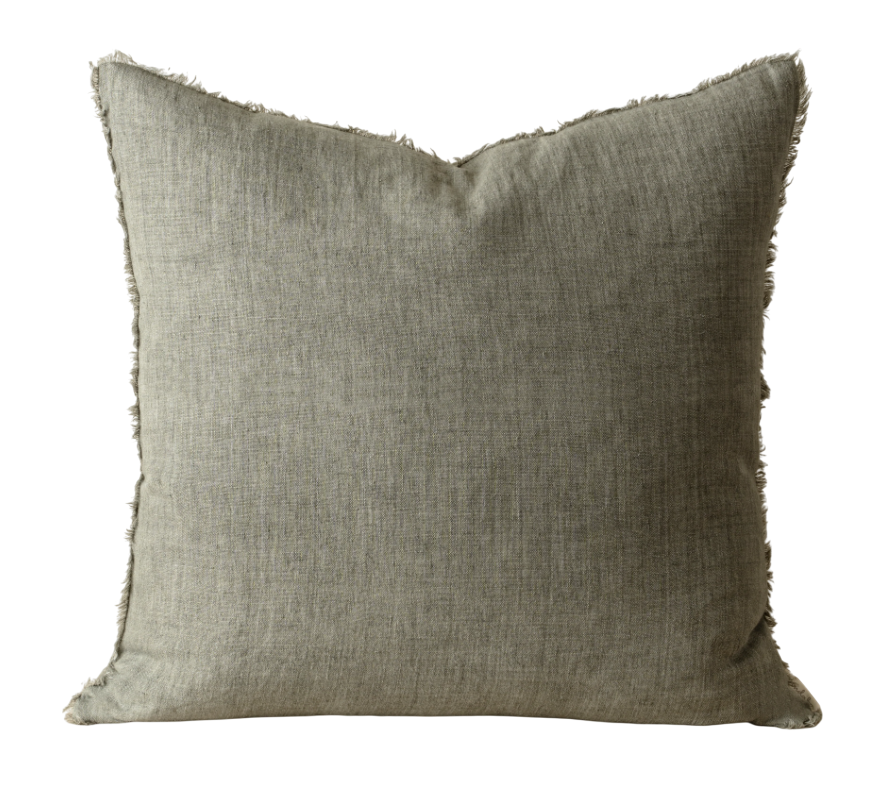Lina Linen Pillow | Warm Grey 20x20