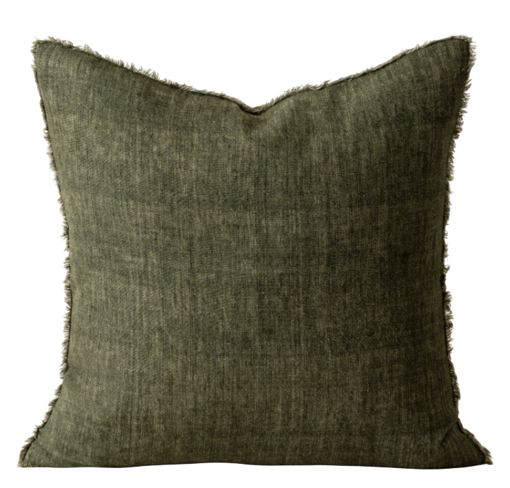 Lina Linen Pillow | Avocado 20x20