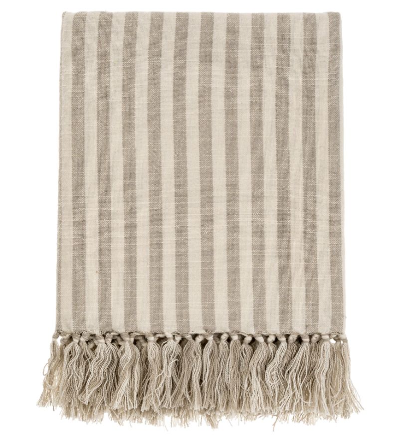 Bengal Stripe Bath Towel | Stone