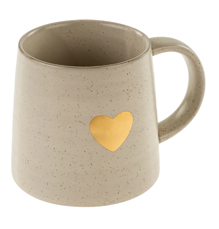 Gold Heart Mug | L
