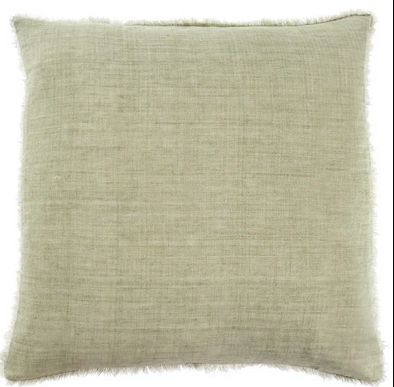 Lina Linen Pillow | Olive 24x24