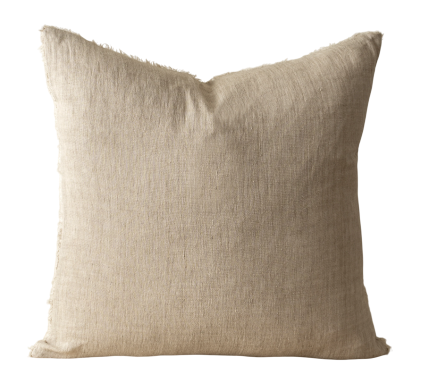 Lina Linen Pillow | Oat 24x24
