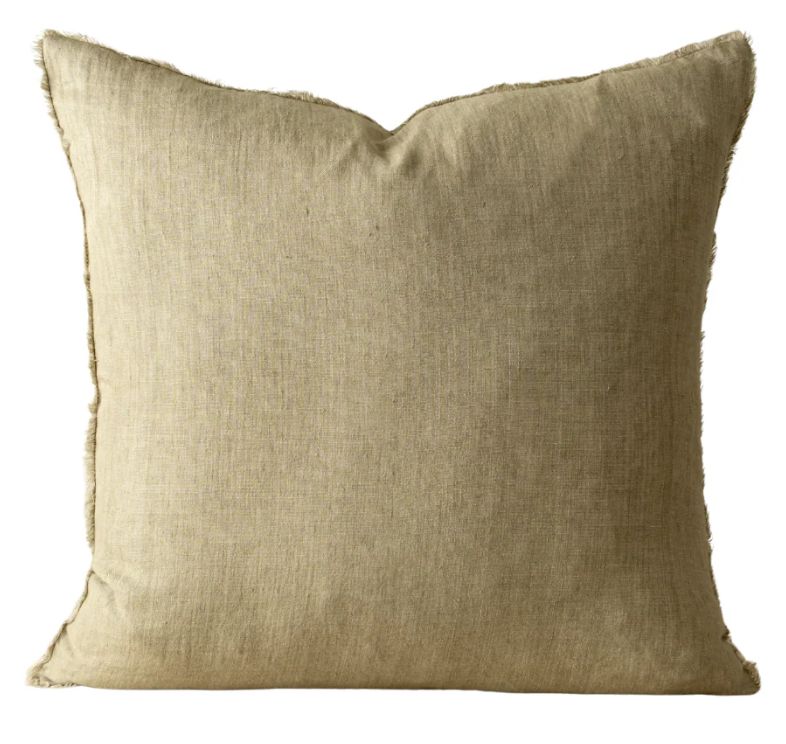 Lina Linen Pillow | Celery Root 24x24