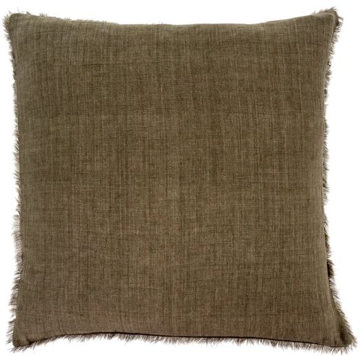 Lina Linen Pillow | Shadow 24x24